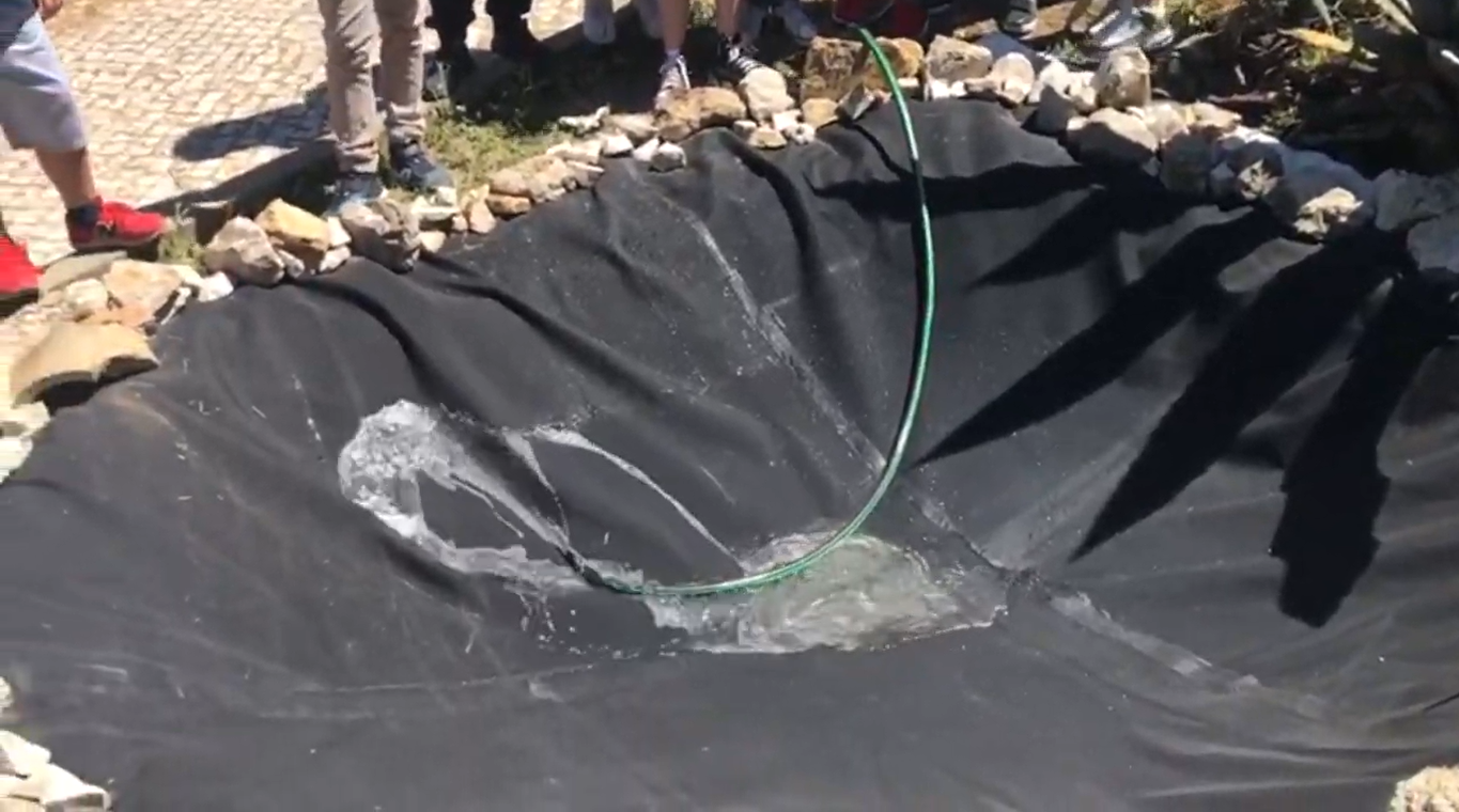 Construção do charco